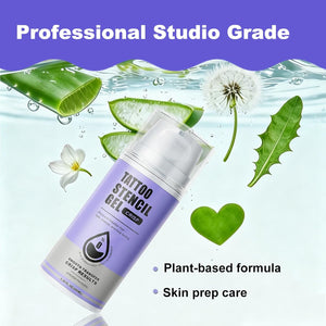 Tattoo Stencil Gel 3.38Oz Professional Tattoo Transfer Gel | Sharp Lines Smooth Application Vegan Friendly Tattoo Supplies for Artists & Beginners