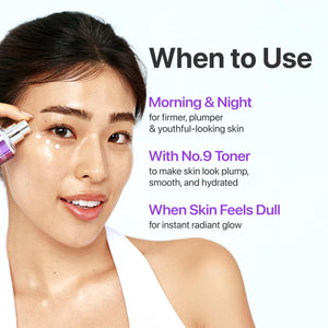 numbuzin No.9 NAD+ Peptide Lifting Serum for Face and Body, Firming & Wrinkles, 50 Peptide Essence for Sagging Skin, Fine Lines & Elasticity, Hydrating & Tightening Formula, Korean Skincare 1.69 fl oz