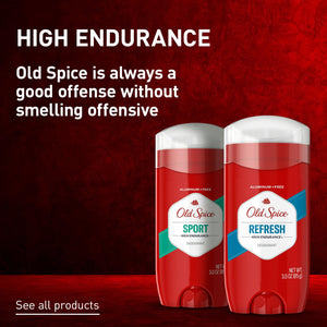 Old Spice Aluminum Free Deodorant For Men, High Endurance, 24/7 Sweat Defense & Odor Protection, 24/7 Freshness & Lasting Scent, Sport Scent, 3.0 oz (Pack of 3)
