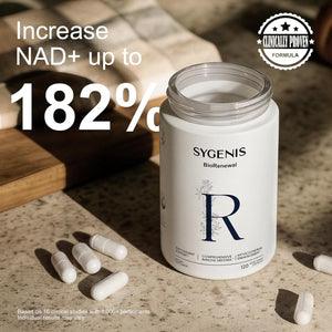 BioRenewal NAD Supplements for Women and Men | Energy Supplements for Cellular Repair | Longevity Mix for Anti Aging | Supports Brain Function, Muscle | Vegan & Gluten Free 120 Capsules