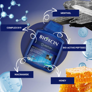 Bioxcin Haircare Shampoo for Oily, Dry and Normal Hair, 3 x 300 mL Bottles, Promotes Hair Growth and Regrowth