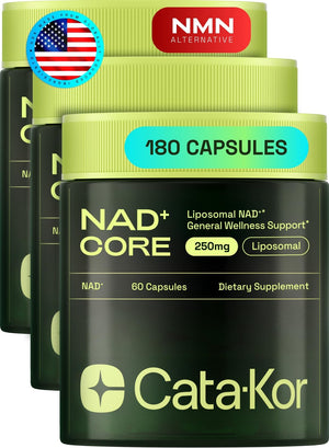 NMN Supplement Alternative – Liposomal NAD+ Supplement – Third-Party Tested – NAD CORE – 30-Day Supply – 60 Capsules