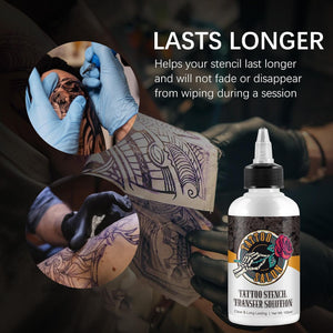 Tattoo Stencil Transfer Gel, 150ml Magic Cream for Stencil Paper & Machines, Vegan & Non-Toxic, Sharp & Long-Lasting Stencils for Tattoo Artists