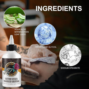 Tattoo Stencil Transfer Gel, 150ml Magic Cream for Stencil Paper & Machines, Vegan & Non-Toxic, Sharp & Long-Lasting Stencils for Tattoo Artists