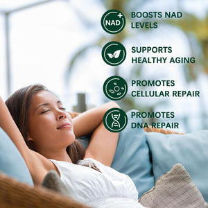 ESUNM Liposomal NAD+ Supplement with Resveratrol, NMN Supplement NAD Resveratrol Support Cellular Health, Stamina & Healthy Aging,Third-Party Tested，80 Capsules