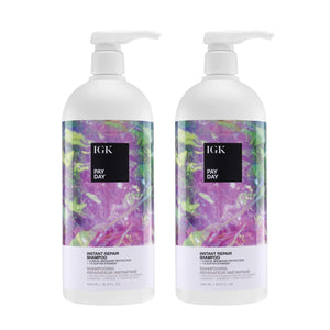IGK Pay Day Shampoo Liter – Moisturizing Shampoo for Dry, Damaged, or Chemically Treated Hair