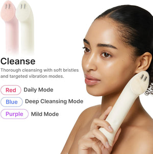 medicube Mini Booster Pro Plus Full Facial Device Set | 3-in-1 Korean Facial Device for Makeup Removal & Pore Cleansing, Skin Definition & Body Care, Skincare Boost with 3 Modes | Pink