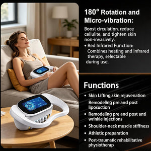 Inner Ball Massage Roller, Lymphatic Drainage Massager Ultimate Fascia Release & Deep Tissue Massage Pain Relief Muscle Roller Machine, Electric Rolling Massager Relieve Foot,Ankle,Lower Back Aches