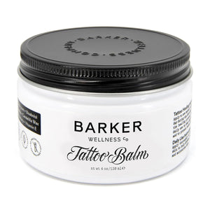 Barker Wellness Tattoo Butter for New & Old Ink – Natural Aftercare Balm with Shea Butter, Turmeric & Lavender – Vegan & Cruelty-Free Tattoo Moisturizer for Vibrant, Healthy Skin – 4oz.