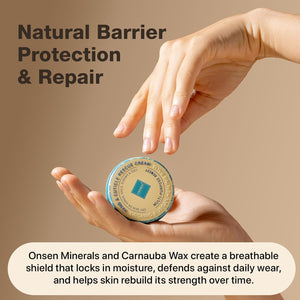 Onsen Hand & Cuticle Rescue Cream | Organic Nail Strengthener & Balm | Dry, Cracked Hands, Elbows & Feet | Shea Butter, Tsubaki & Jojoba Oil | Nail Repair & Growth, Vegan – 2 Pack (1.10 oz)