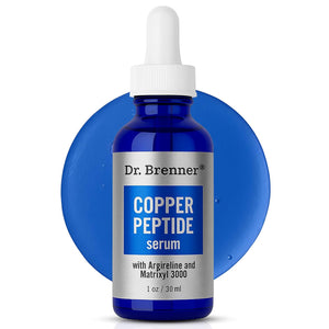 Dr. Brenner Copper Peptide Serum with GHK-Cu peptide, Argireline and Matrixyl 3000 Anti-Aging Moisturizer for Fine Lines and Skin Elasticity (1 oz.)