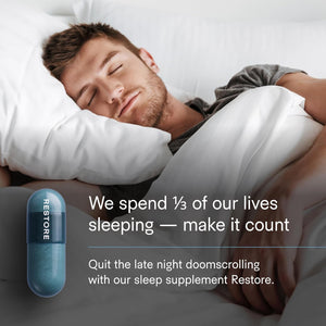 Tally Health Cognitive Lift Bundle - Deep Restorative Sleep & Sharper Memory, Focus & Brain Aging Support with Restore (30-Day Supply, 90 Caps) + Sharpen (30-Day Supply)