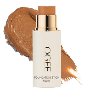 Ogee Sculpted Complexion Foundation Stick (Aspen 1.0W - Fair, Warm Undertones) Full Coverage Foundation Makeup - Instantly Balance & Even Complexion - 70% Organic Ingredients