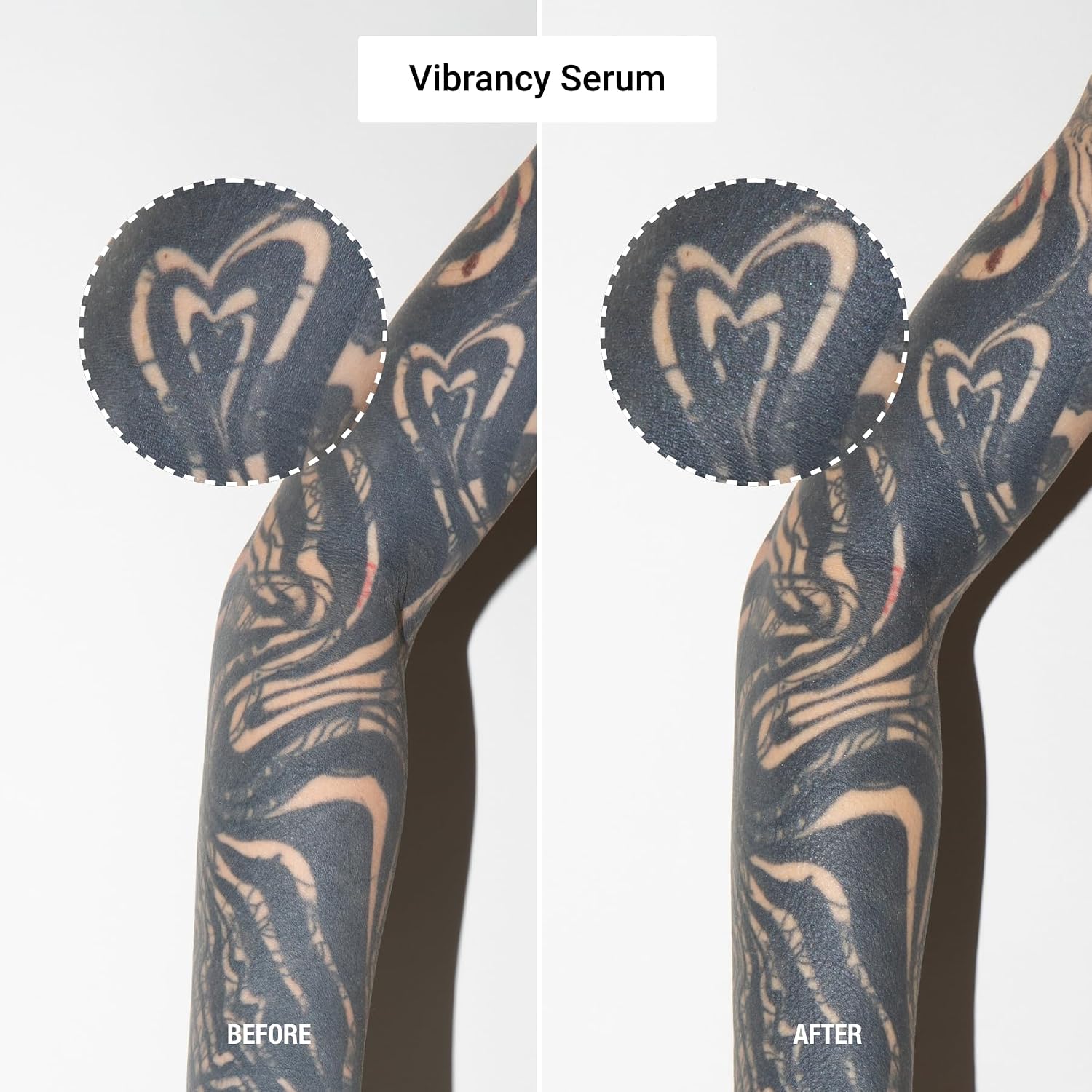 Stories & Ink Vibrancy Serum for Healed Tattoos, Brightening Treatment with Vitamin C to Revive Faded Tattoo Color, Lightweight Tattoo Care, Vegan, 2 Fl Oz / 60ml
