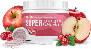 Nello Superbalance Hormonal Support Drink Mix, SRI-81 Shatavari, Myo-Inositol, Rhodiola Rosea, Vitamin C, Magnesium, Theobromine (20 Servings, Blueberry Acai)