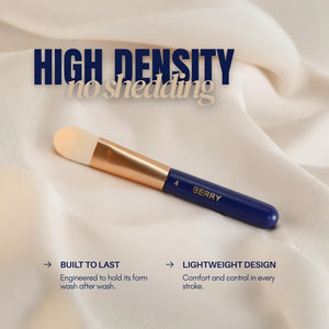BERRY GOODS 12-Piece Makeup Brush Set with Microcrystalline Silk Fibers – Ultra-Soft, Vegan & Cruelty-Free Face & Eye Brushes with Travel Case (BERRY Blue)