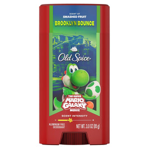 Old Spice Aluminum Free Deodorant for Men, Old Spice x The Super Mario Galaxy Movie, 24/7 Lasting Freshness, Lasting Odor Protection, Smell Super with Cosmic Quest, Star Showers Scent, 3.0 oz