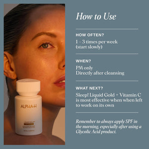 Alpha-H Liquid Gold Exfoliating Treatment 5% Glycolic Acid - Brighten, Even Tone, Smooth Texture, Reduce Appearance of Fine Lines - At-Home Skin Renewal for All Skin Types