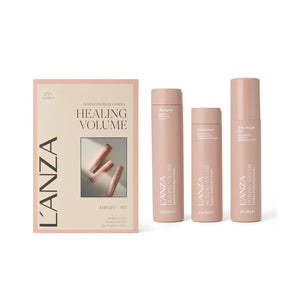 L'ANZA Healing Volume Zero Weight Hair Gel, Thickening Shampoo & Conditioner Set, Volumizing, Boosts Body, Adds Fullness, Color Safe, Anti-Frizz, Anti-Humidity, Sulfate Free, Hair Care Kit