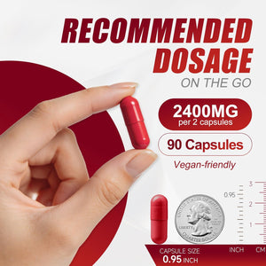 Urolithin A Supplement with CoQ10 200mg & Resveratrol 200mg, Mitochondrial Support & Cellular Energy, Pomegranate-Derived Urolithin A Capsules, Vegan, Non-GMO, 90 Capsules