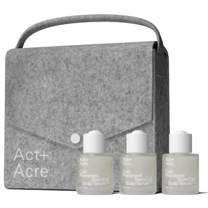 Act+Acre Cold Processed Stem Cell Scalp Serum - Promotes Thicker and Fuller-Looking Hair - Soothes and Hydrates the Scalp - Sulphate and Paraben Free - Aloe Vera for Improved Scalp Health - 1 fl oz.