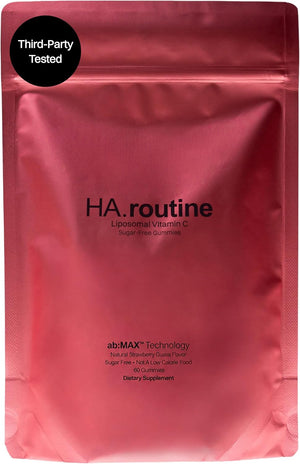Haroutine Liposomal Vitamin C Gummies - 500mg, 60 Sugar-Free Gummies, 30 Servings, Immunity & Collagen Support, Antioxidant - Strawberry Guava Flavor - New Pouch Packaging (Packaging May Vary)