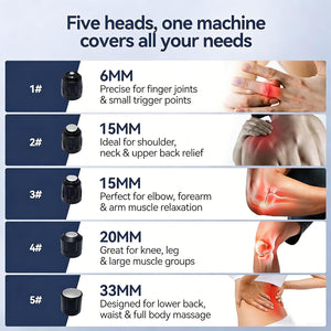 Shockwave Therapy Machine for Muscle and Joint Pain Relief, Extracorporeal Shock Wave Therapy Machine, Stable Energy Output, Safe and Effective for Back, Waist and Leg