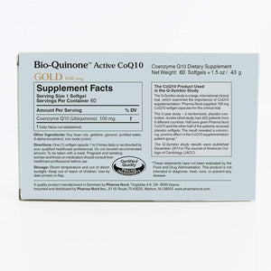 Pharma Nord - The Original CoQ10 • Clinically Proven • High Absorption • Heart Health • Fertility • Healthy Aging • Cellular Energy • Antioxidant • Gluten-Free • 100 mg Coenzyme Q10 • 60 Softgels