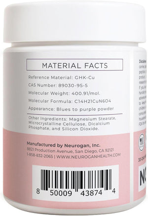 Neurogan Copper Peptide Tablets, 120 MCG/Tablet, 7200 MCG Total, 60ct