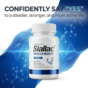 Muscle Health - Made in USA - Enhance Muscle Mass & Strength, Fast Workout Recovery, Reduce Fatigue & Boost Exercise Performance, 6-Sialyllactose (6-SL), 900mg, 90 Tablets (1 Pack)