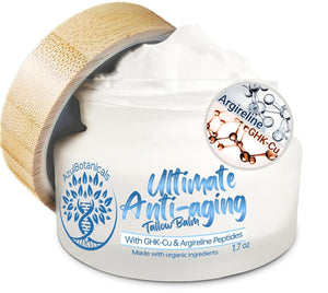 Copper Peptide GHk-Cu & Methylene Blue Infused Whipped Grass Fed Tallow Balm, Fine lines, Wrinkles, Eczema, Acne, Full body Moisturizer, For All Skin, With Organic Ingredients (1.7oz)
