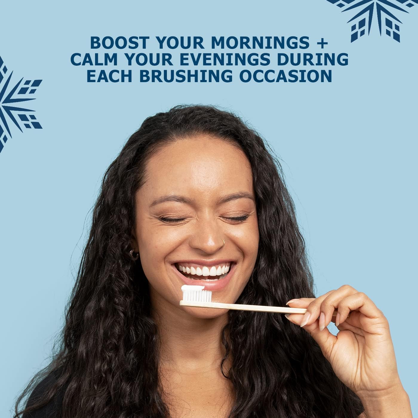 SNOW Advanced Vitamin Infused Whitening Toothpaste - Oral Care Whitening Paste - Advanced Toothpaste with Hydroxyapatite & CoQ10 - Advanced Morning Formula, Refreshing Mint