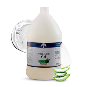 Health and Wisdom Pure Magnesium Gel with Seaweed Extract and Aloe Vera - Topical Muscle & Joint Relief- Natural and Pure Skin & Scalp Moisturizing - Enhanced Absorption - 64 Fl oz