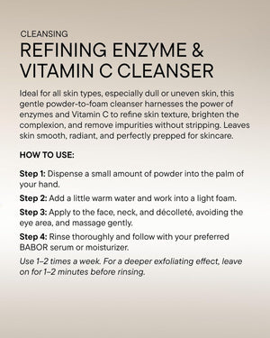 BABOR Enzyme Powder Cleanser, Vitamin C Exfoliating Face Wash, 1.41 oz