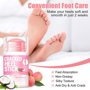 2pcs 60% Urea Hydrating and Anti-Cracking Foot Cream, Moisturising and Relieves Cracking and Dryness Foot Cream for Dry Cracked Feet And Hands（aloe + peach）