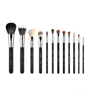 SIGMA Beauty Most Wanted Makeup Brush Set – Set of 5 Favorite Makeup Brushes for Foundation, Highlighter, Eyeshadow, Pencil Liner, and Blending (5 pcs)