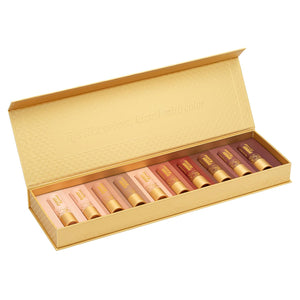 Poppy & Pout All Natural Lip Tints, Sustainable Cardboard Tubes, Hand-filled, Beeswax, Vitamin E, Coconut Oil, Cruelty Free (10pk Premium Gift Set)