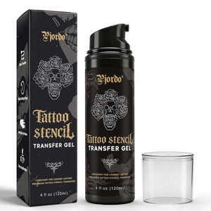 Pjordo Tattoo Stencil Transfer Gel Solution, Tattoo Stencil Gel, Tattoo Transfer Gel for Transfer Stickers Paper Machine Stencils, Stencil Gel Vacuum Bottle Designed for Professional & Clear Transfer