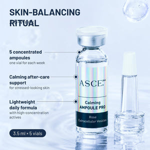 ASCE+ Exosome Ampoule Pro – 5 Weeks Intensive Skin rejuvenating care with 70,000ppm Ultra-High Concentration Rose Exosome, Hydrating & Skin Glow, Boosts Collagen, Wrinkle & Pigmentation Care