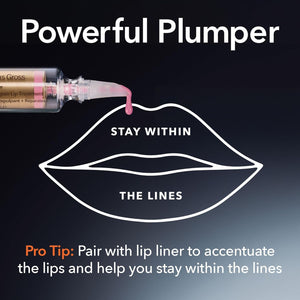 Dr Dennis Gross DermInfusions Plump + Repair Tinted Lip Treatment, Clear - Visibly Plumps & Defines Lips with Hyaluronic Acid & Peptides - Repairs Moisture Barrier - 4 mL