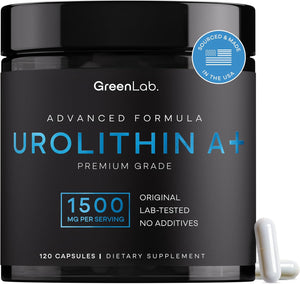 GreenLab Urolithin A+ 1500mg | Urolithin A Supplement for Energy, Mitochondrial Function, Cellular Support & Overall Wellness