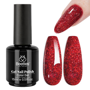 Beetles Red Gel Polish, Merlot Wine, 15ML Dark Red Gel Nail Polish