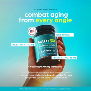 NAD Supplement Extra Strength NMN Alternative Liposomal + Green Tea for Women & Men with Urolithin A, Resveratrol, CoQ10, Alpha Lipoic Acid