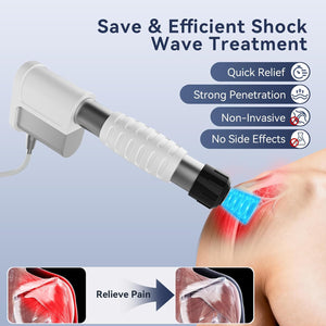 Shockwave Therapy Machine for Muscle and Joint Pain Relief, Extracorporeal Shock Wave Therapy Machine, Stable Energy Output, Safe and Effective for Back, Waist and Leg