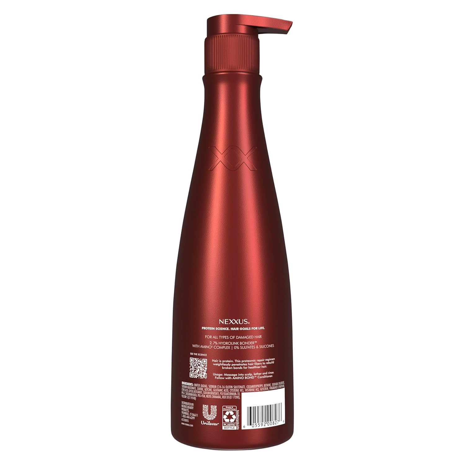 Nexxus Amino Bond Shampoo Bond Repair for Damaged Hair Powered by HYDROLINK BONDER with Amino5 Complex 13.5 oz