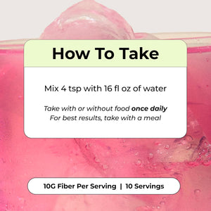 HUM Flatter Me Fiber Supplement for Women & Men, Prebiotics & Digestive Enzymes to Support Weight & Bloating, Digestive & Gut Health, Fiber Powder Drink Mix