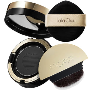 LALACHUU Hairline Powder Hair Powder for Gray Coverage Root Touch Up for Women & Men with Master Brush Concealing Hair Loss Instantly Stain Proof for 100-hour 0.32 Ounce Dark Brown