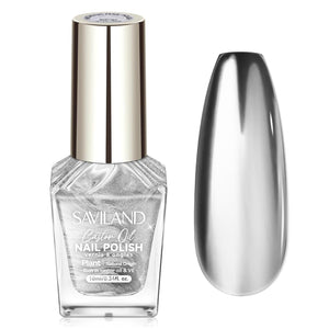 SAVILAND Metallic Gold Nail Polish: Quick Dry Mirror Golden Nail Polish Regular Chrome Fingernail Polish Easy To Use & Remove No Curing Needed Bulk Nail Lacquer for Toes Nail Art DIY Home 0.34 oz