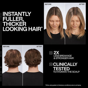 Redken Acidic Grow Full System Scalp & Hair Serum - Lightweight Leave-In Treatment for Rebalanced, Healthy-Looking Scalp and Fuller, Thicker Hair, With Azelaic Acid