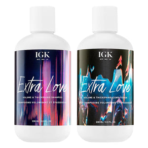 IGK GOOD BEHAVIOR Ultra Smooth Shampoo & Conditioner Set + Travel Size Packettes | Frizz Control + Shine | Vegan + Cruelty-Free | 8 oz (Pack of 2)